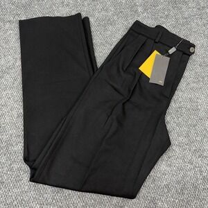 Fendi Men's 44 (Fit 30x34) Black Wool Pleated Pants Chino Trousers Italy - New